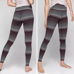 Athleta Expanse Stripe Chaturanga Tights Small Leggings